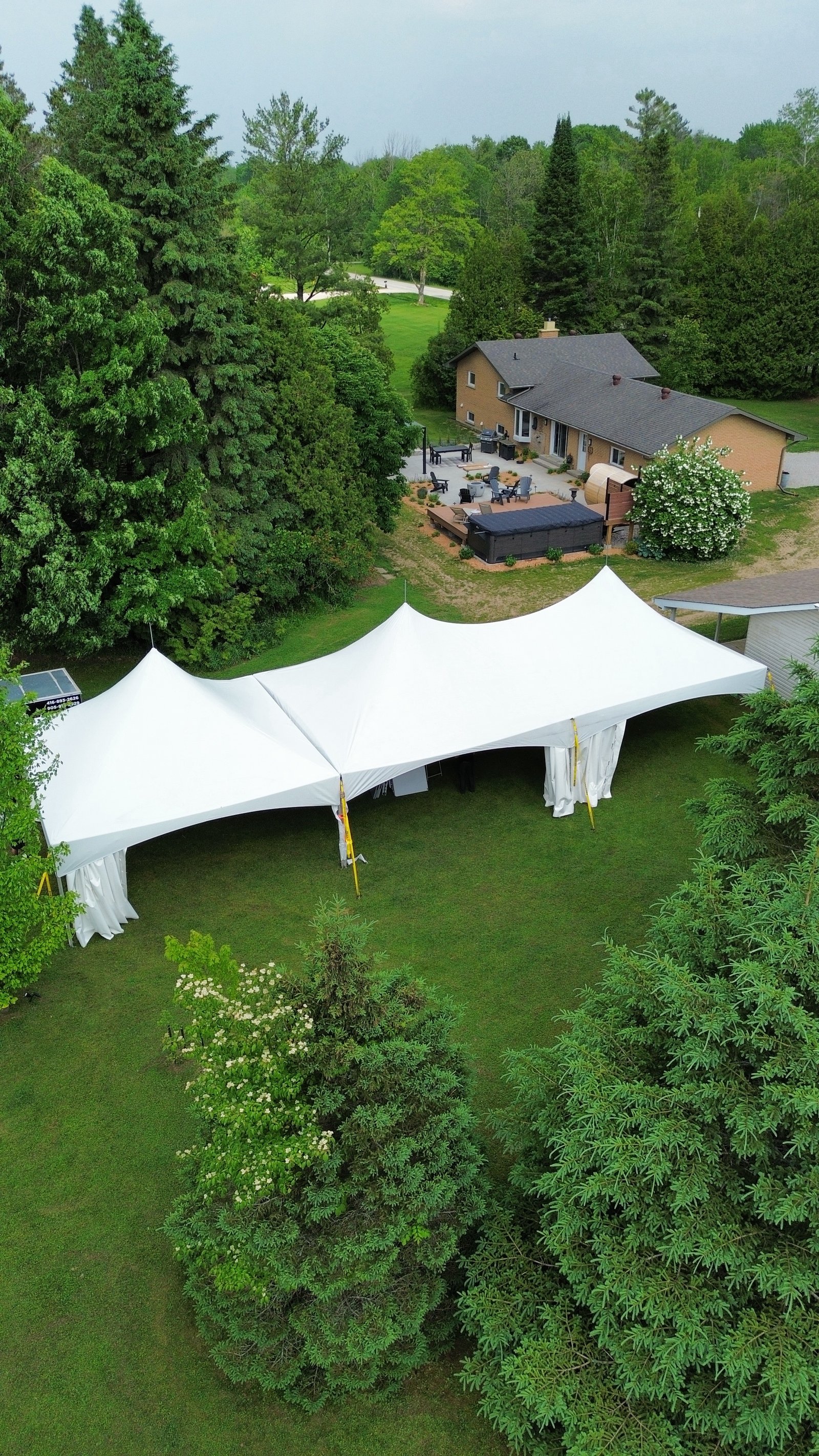 Backyard Wedding Tent